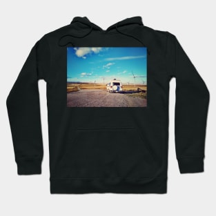 Road trip in Pincher Creek, Alberta Canada. Hoodie